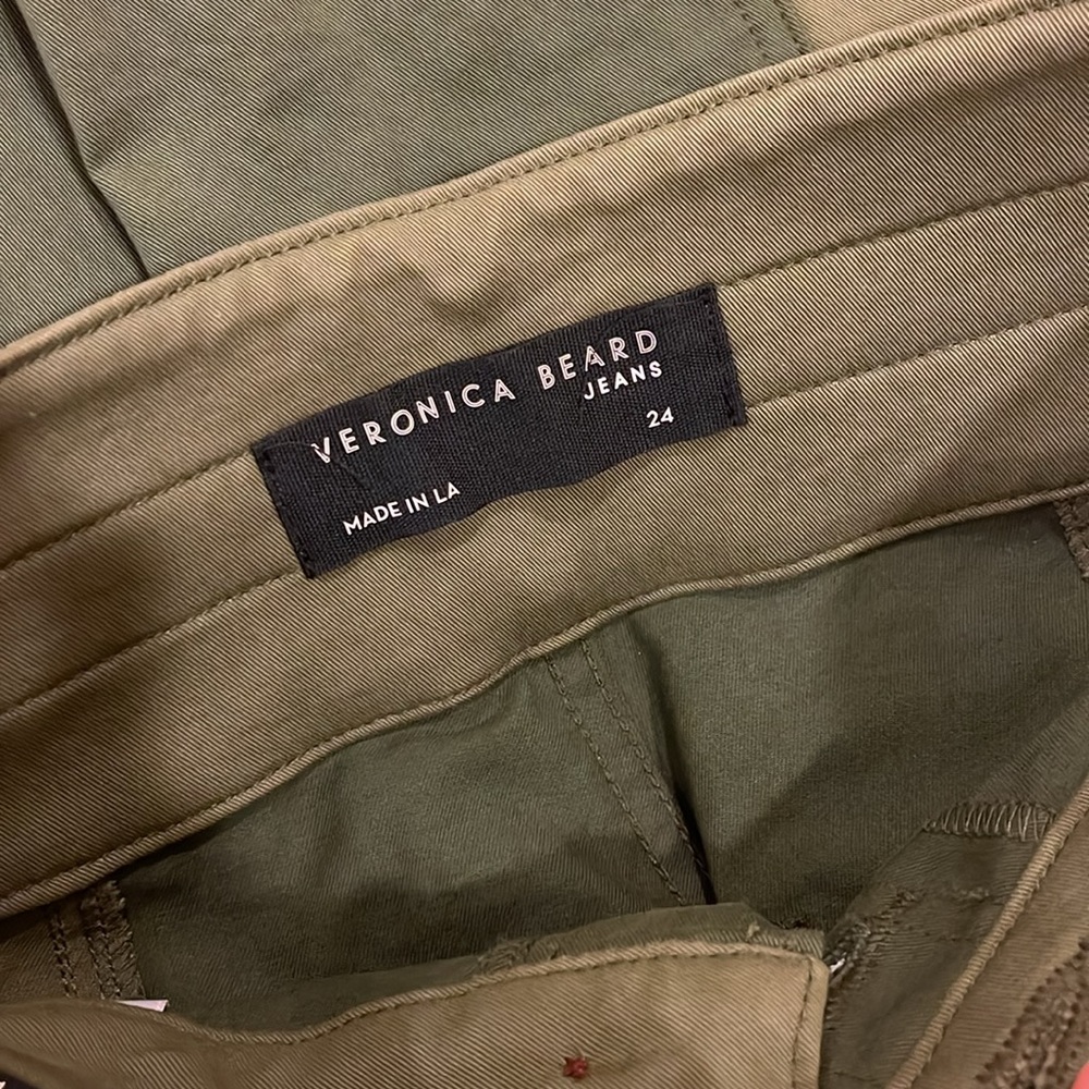 Veronica Beard Marley two tone High-Rise Straight Pants - Picture 4 of 6
